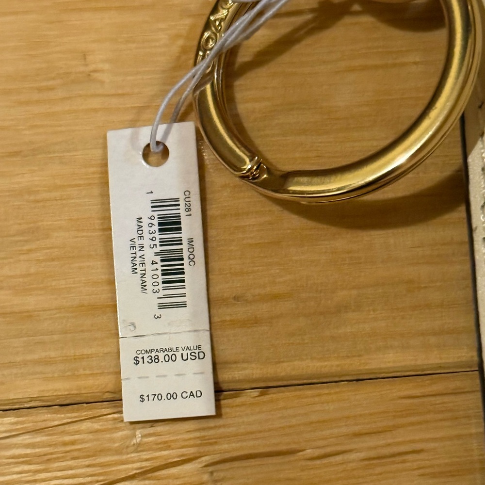 Coach Monogram Mini Tote Keychain NWT - Picture 5 of 8